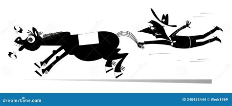 Vertical Rodeo Poster On Red Background Flat Bull And Man Riding