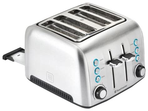 Toastmaster 4 Slice Extra Wide Slot Toaster Stainless Steel Tm 43ts