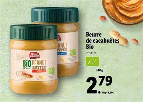 Promo Beurre De Cacahu Tes Bio Chez Lidl Icatalogue Fr