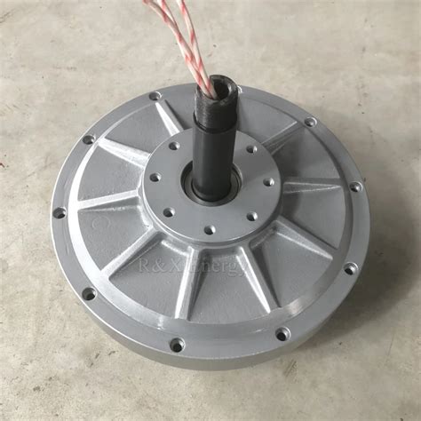 Low Rpm Outer Rotor 1000w Axial Flux Coreless Disc Type 600rpm 96v