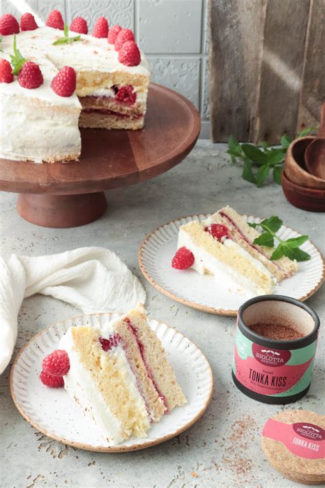 Naked Cake Mit Himbeeren Und Biskuit Biolotta De