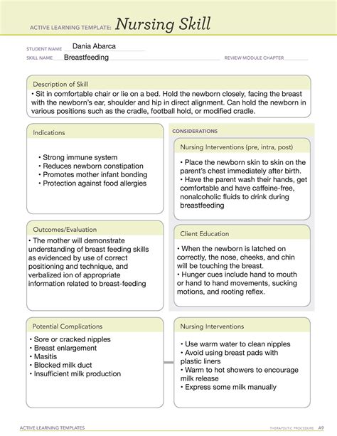 Growth And Development Ati Template