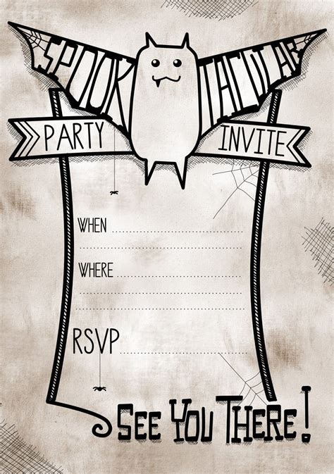 Free Printable Halloween Party Invitation Templates Halloween