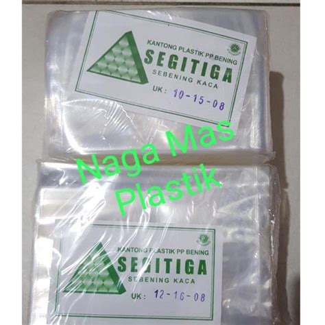 Jual Plastik PP Bening Merek Segitiga Tebal 08 1 Pak Berat Kurang