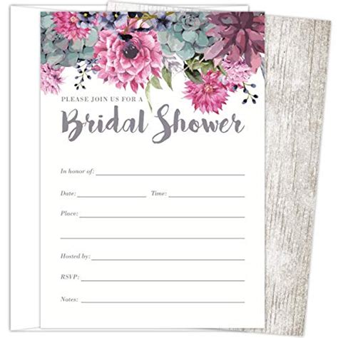 Blank Bridal Shower Invitations Templates Templates Example