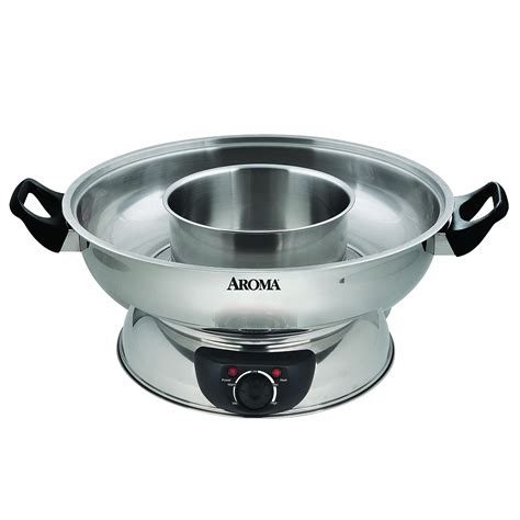 Aroma Stainless Steel Hot Pot Silver ASP 600 EBay
