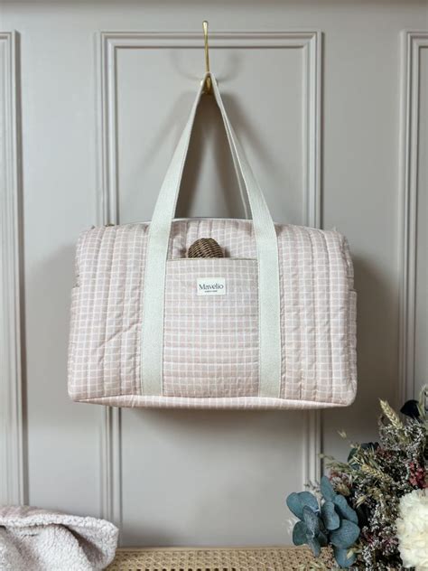 Sac Langer Matelass Carreaux Nude Mavelio Cr Ations