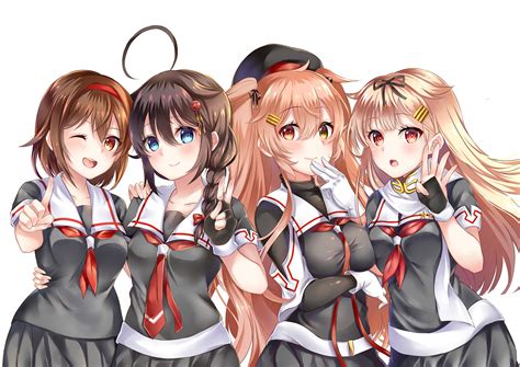 Anime Shigure Kancolle Kantai Collection 1080p Hd Wallpaper