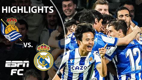 Real Sociedad Vs Real Madrid Laliga Highlights Espn Fc Youtube