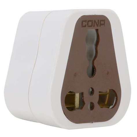 Cona X5 Converter 3 Pin Multi Universal Plug 6a16a 240v White Single