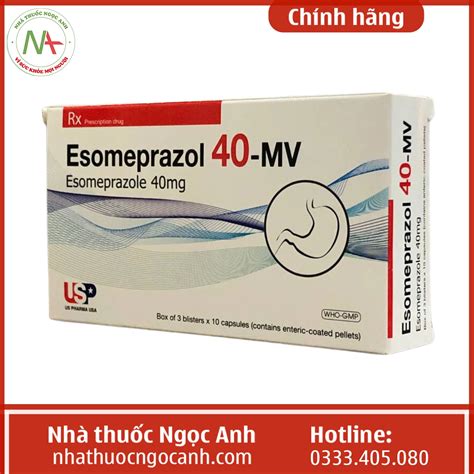 Thuốc Esomeprazol 40 Mv Là Thuốc Gì Giá Bao Nhiêu Mua ở đâu