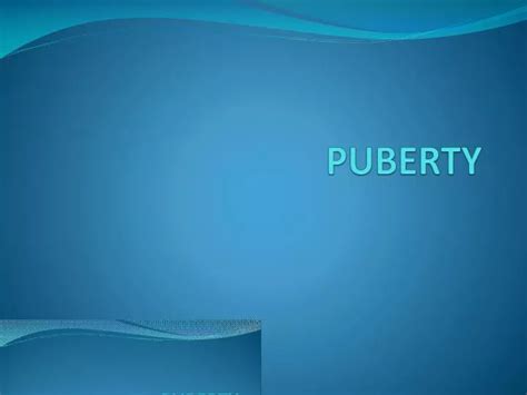 Ppt Puberty Powerpoint Presentation Free Download Id1898468