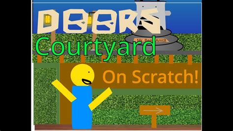 Courtyard But On Scratch Doors Roblox Youtube