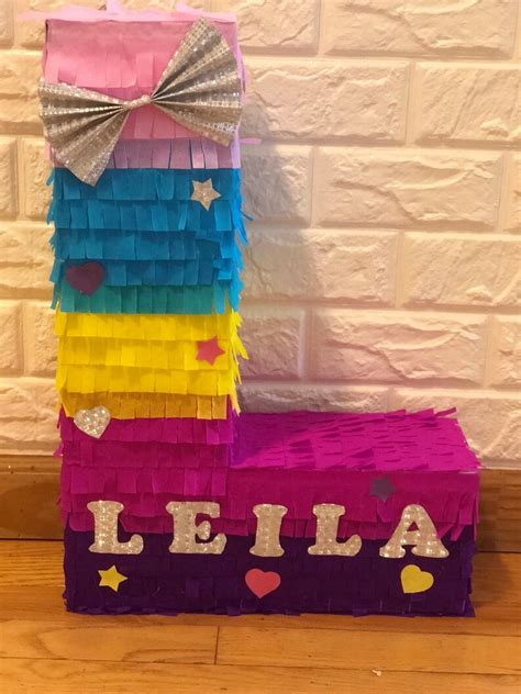 Jojo Siwa Pinata Nombre Personalizado Pinata N Mero Carta Etsy