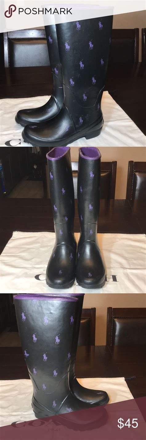 Polo By Ralph Lauren Rain Boots Womens Size 6 Ralph Lauren Rain Boots Boots Womens Rain Boots