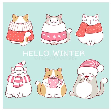 Four Cute Cats Stock Illustrations 601 Four Cute Cats Stock