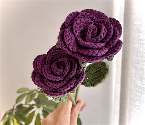 Crochet roses I made! : r/crochet