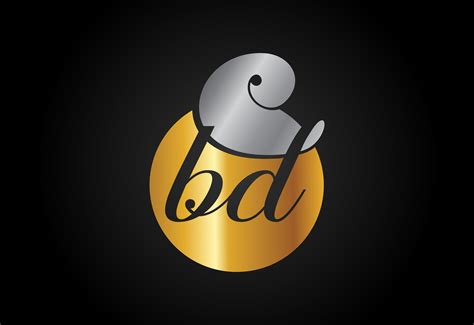 Initial Letter B D Logo Design Vector Graphic By Makhondesign