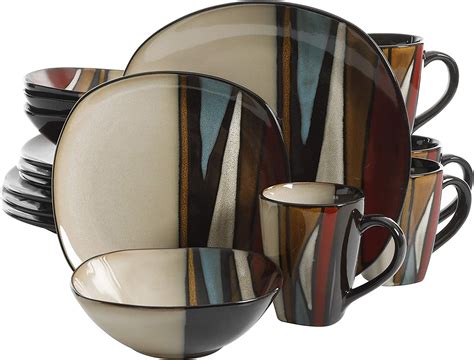 Amazon Gibson Elite Althea Piece Reactive Glaze Dinnerware