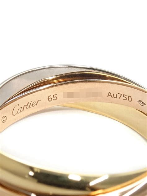 【cartier】カルティエ『k18ygk18pgk18wg トリニティ リング クラシック』24号 1週間保証【中古