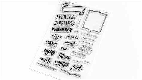 Stamp Set 4×6 February Update Heidi Swapp Shop