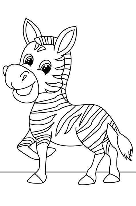 Little Zebra coloring page - Download, Print or Color Online for Free