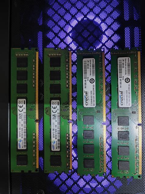 DDR3 8GB 1600Mhz Samsung, Crucial