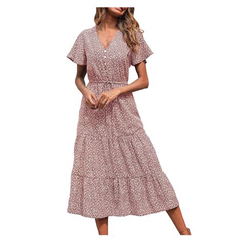 Wendunide Clearance Sales Womens Dresses Women S Floral Boho