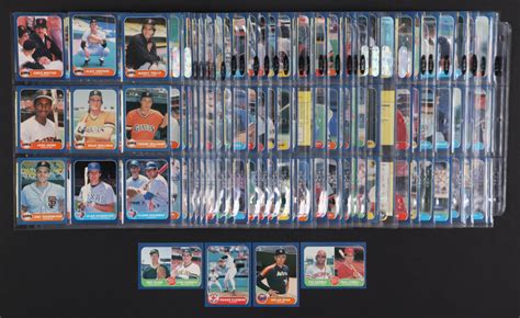 1986 Fleer Baseball Complete Set Of 660 Cards With Jose Canseco 649