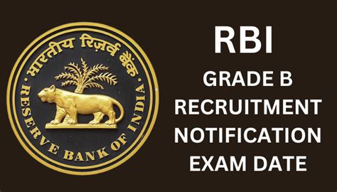 RBI Grade B Notification Apply For 291 Vacancies Exam Date