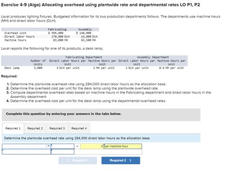 Solved Exercise 4 9 Algo Allocating Overhead Using