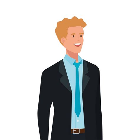 Businessman Elegant Avatar Character Icon Vector Art At Vecteezy