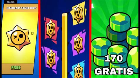 Starr Drops Legendarios Y Gemas Gratis MisiÓn Y ActualizaciÓn De Brawl Stars Youtube