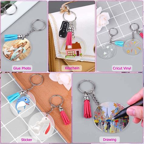 Acrylic Blank Keychains 200 Pcs Clear Keychain Blanks For Etsy