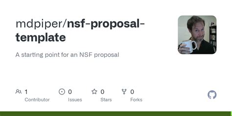 Github Mdpiper Nsf Proposal Template A Starting Point For An Nsf