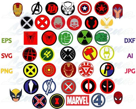 Marvel SuperHero Symbols