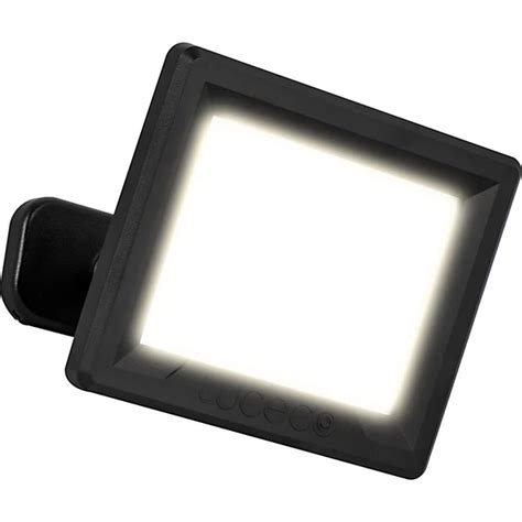 Luceco Adjustable Black Mains Powered Wired Outdoor Flood Light 2400lm