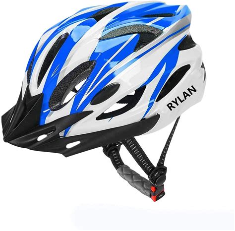 Buy RYLAN Bicycle Helmet with Detachable Visor Back Light & Insect Net Padded Adjustable Size ...