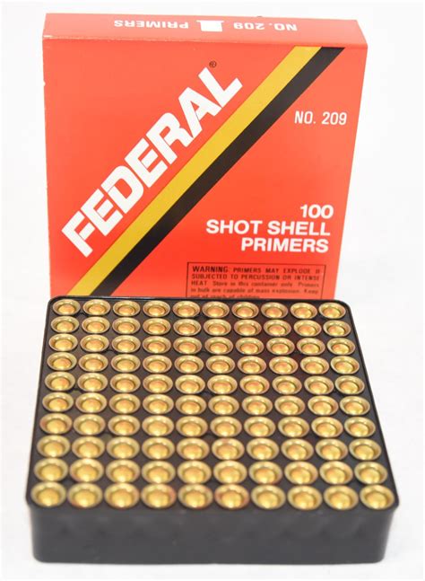 1000 Federal 209 Shotshell Primers Landsborough Auctions