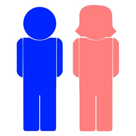 Male And Female Icons Free Svg