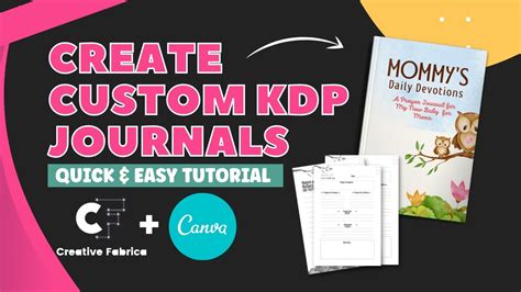 Create A Journal To Sell On Amazon KDP With Creative Fabrica And Canva