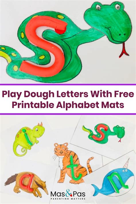 Play Dough Letters With Free Printable Alphabet Mats Artofit