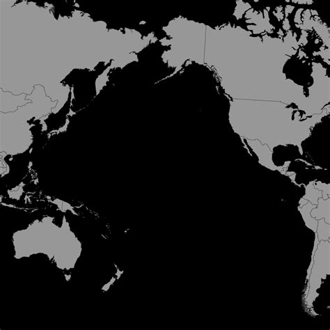Pacific ocean world map