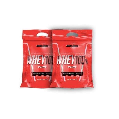 Kit 2x Super Whey 100 Pure 907g Refil Integralmédica Cookies Netshoes