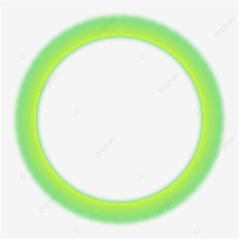 Resplandor Verde Brillante Circulo Png PNG Ilustración Vector