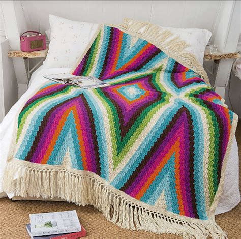 Ravelry Modern Bohemian Blanket Pattern By Susan E Kennedy