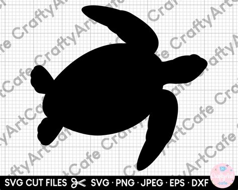 Turtle Silhouette Svg Turtle Silhouette Png Commercial Use Cricut - Etsy