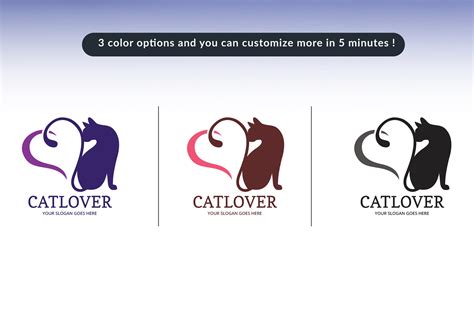 Cat Lover Logo Template Masterbundles