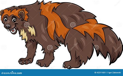 Wolverine Drawing Side Cartoon Vector | CartoonDealer.com #13067811