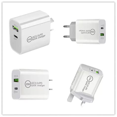 Electric Dc W Travel Super Fast Charge Type C Power Adapter Brick Qc